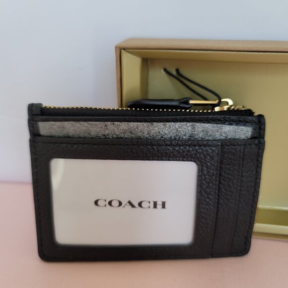COACH Musical Print Pebbled Leather Polly Crossbody & Mini-Skinny ID Card Case ⭐ - Picture 15 of 16